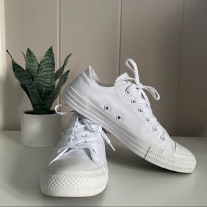 White Converse All Star Low Tops